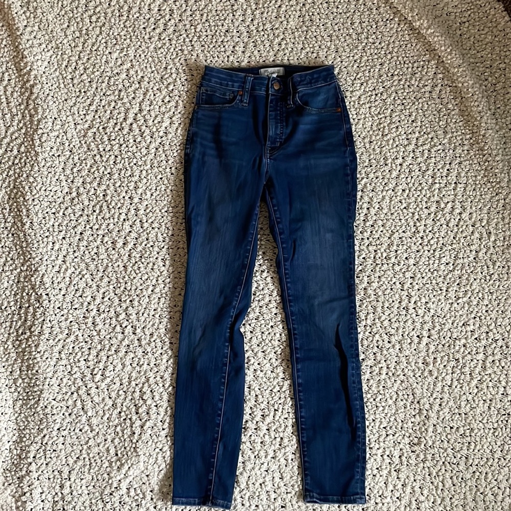 👖 Madewell Curvy 10” High Rise Skinny Jean in Sussex Wash 👖 - Picture 4 of 8